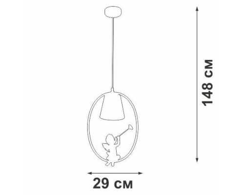 Подвесной светильник V2971 V2971-1/1S Vitaluce