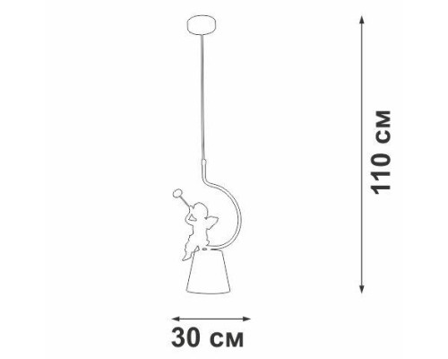 Подвесной светильник V2972 V2972-1/1S Vitaluce