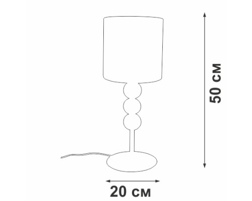 Интерьерная настольная лампа  V2996-0/1L Vitaluce