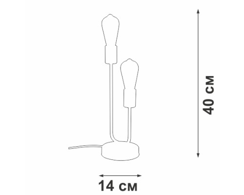 Интерьерная настольная лампа  V3005-1/2L Vitaluce