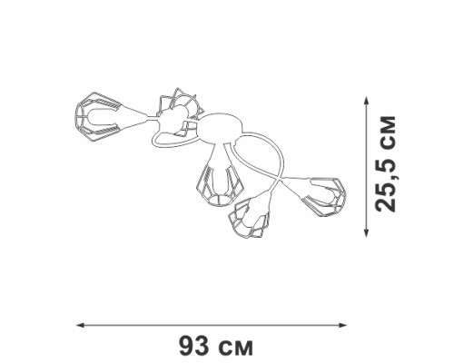 Потолочная люстра  V3037-0/5PL Vitaluce