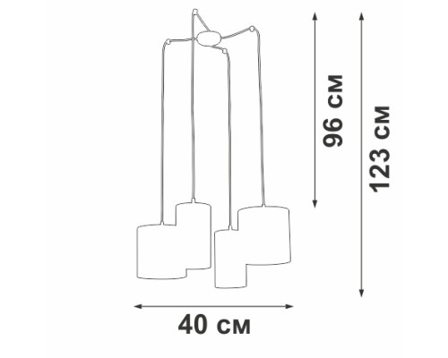 Подвесной светильник  V3089/4S Vitaluce