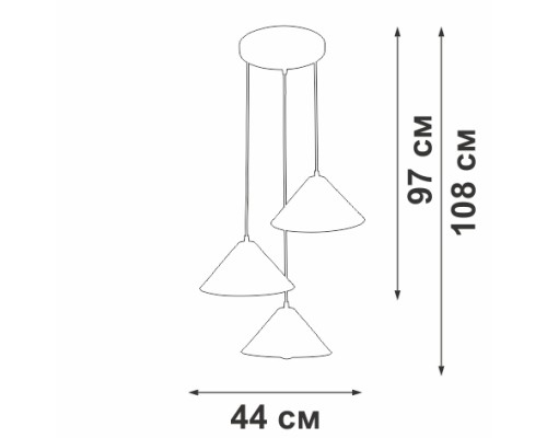 Подвесной светильник  V3093-1/3S Vitaluce