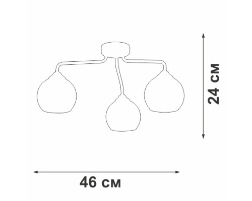 Потолочная люстра  V3096-9/3PL Vitaluce