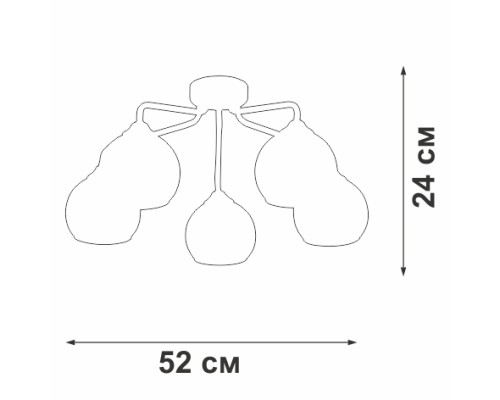 Потолочная люстра  V3096-9/5PL Vitaluce
