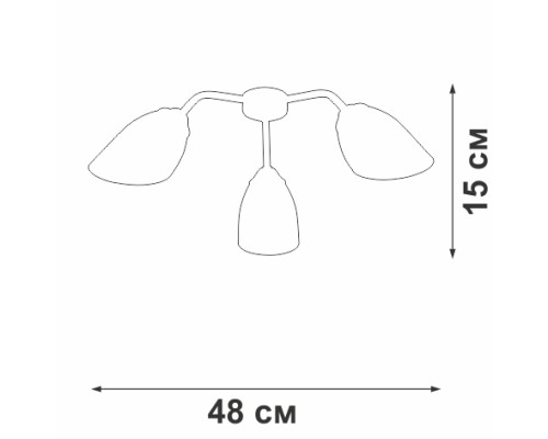 Потолочная люстра  V31950/3PL Vitaluce