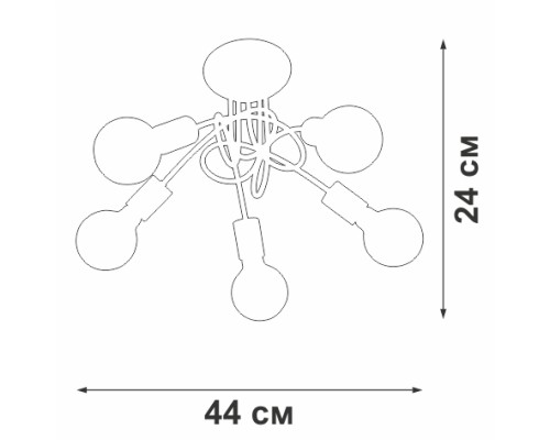 Потолочная люстра  V37270-8/5PL Vitaluce
