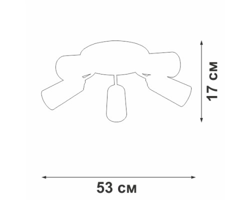 Потолочная люстра  V3762-1/5PL Vitaluce