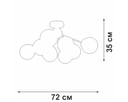 Потолочная люстра  V3772-8/8PL Vitaluce