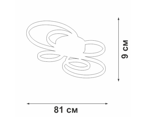 Потолочная люстра  V3775-0/2PL Vitaluce