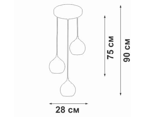 Подвесной светильник  V3784-1/3S Vitaluce