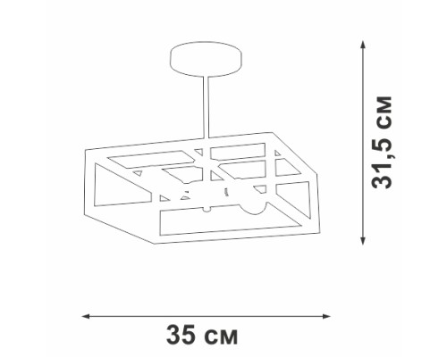 Потолочная люстра  V3792-1/2PL Vitaluce