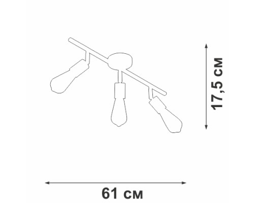 Потолочная люстра  V3796-1/3PL Vitaluce