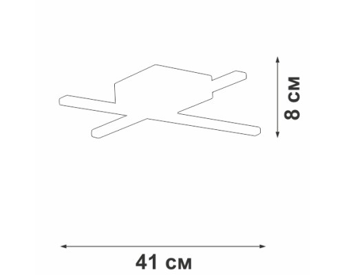Потолочная люстра  V3801-0/2PL Vitaluce