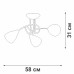 Потолочная люстра  V3955-0/3PL Vitaluce