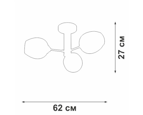 Потолочная люстра  V39560-8/3PL Vitaluce