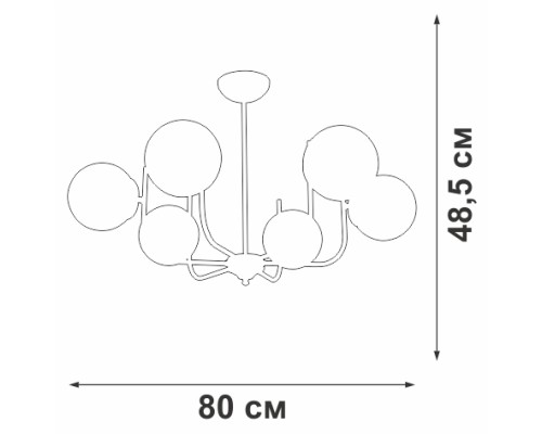 Потолочная люстра  V39570-8/6PL Vitaluce