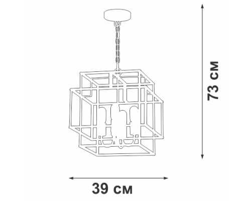 Подвесная люстра  V3980-1/4 Vitaluce