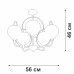 Потолочная люстра  V3991-1/5PL Vitaluce
