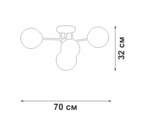 Потолочная люстра  V3999-8/4PL Vitaluce