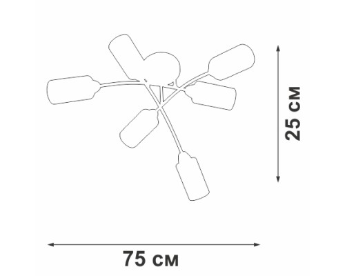 Потолочная люстра  V4188-0/6PL Vitaluce