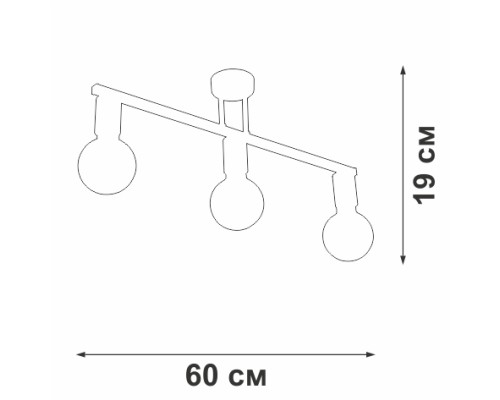 Потолочная люстра  V4232-1/3PL Vitaluce