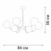 Потолочная люстра  V4274-8/6PL Vitaluce