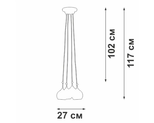 Подвесной светильник  V42890-13/4PL Vitaluce
