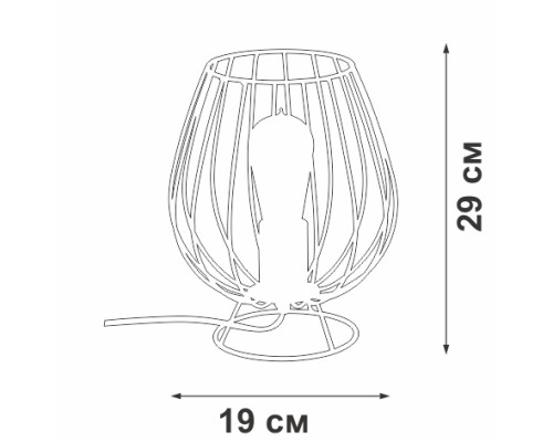 Интерьерная настольная лампа  V4296-0/1L Vitaluce