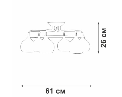 Потолочная люстра  V43080-13/6PL Vitaluce