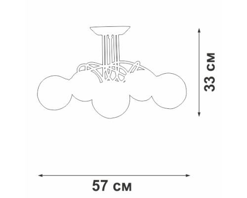 Потолочная люстра  V43090-13/5PL Vitaluce
