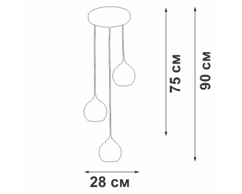 Подвесной светильник  V43610-13/3S Vitaluce