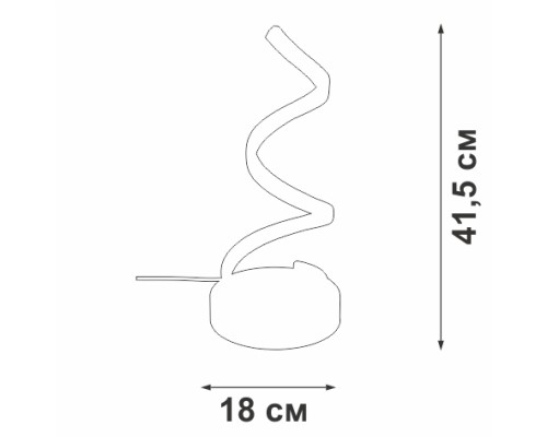 Интерьерная настольная лампа  V4677-1/1L Vitaluce