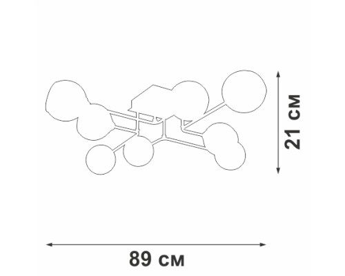 Потолочная люстра  V47950-13/8PL Vitaluce