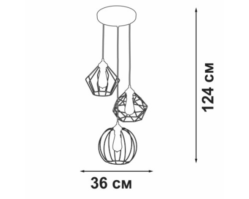 Подвесной светильник  V4803-0/3S Vitaluce
