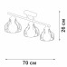 Потолочная люстра  V4819-1/3PL Vitaluce
