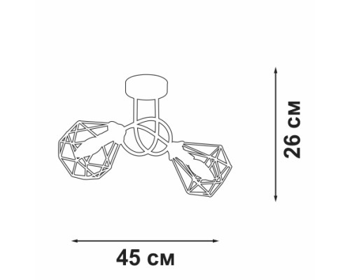 Потолочная люстра  V4930-1/2PL Vitaluce