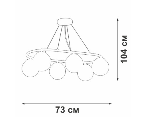 Подвесная люстра  V4935-7/6S Vitaluce