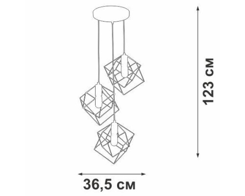 Подвесная люстра V4943 V4943-1/3S Vitaluce