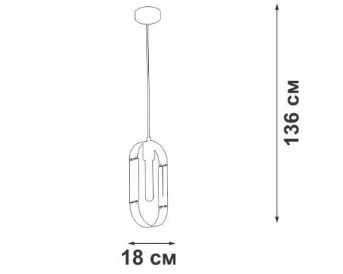 Подвесной светильник V4985 V4985-8/1S Vitaluce