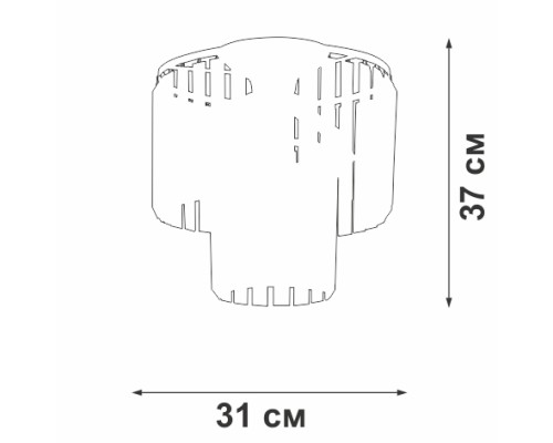 Потолочная люстра  V5154-1/4PL Vitaluce