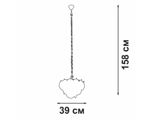 Подвесная люстра  V5315-9/5 Vitaluce