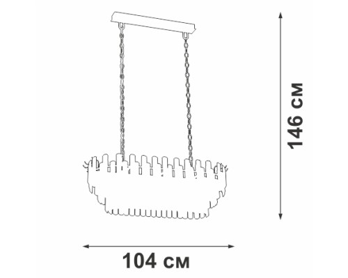 Подвесная люстра  V5344-8/19 Vitaluce