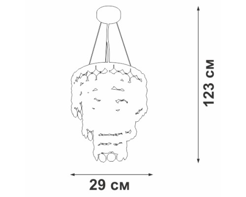 Подвесная люстра  V5355-9/4 Vitaluce