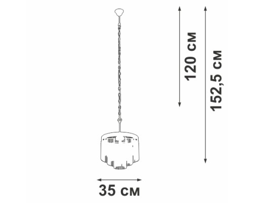 Подвесная люстра  V53570-8/7 Vitaluce