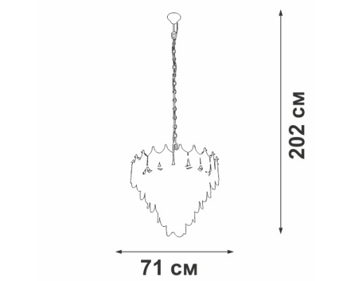 Подвесная люстра  V58120-8/17 Vitaluce