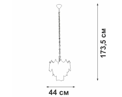 Подвесная люстра  V5813-8/5 Vitaluce