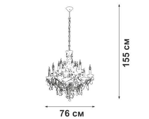 Подвесная люстра  V5814-7/12 Vitaluce