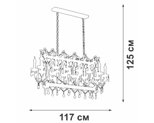 Подвесная люстра  V5814-7/14 Vitaluce