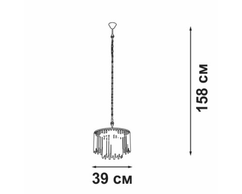 Подвесная люстра  V58190-8/5 Vitaluce